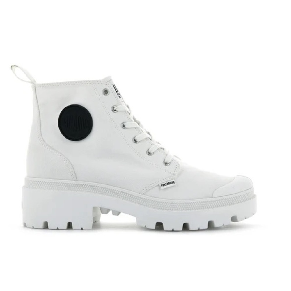 Palladium Pallabase white twill boot size 8.5